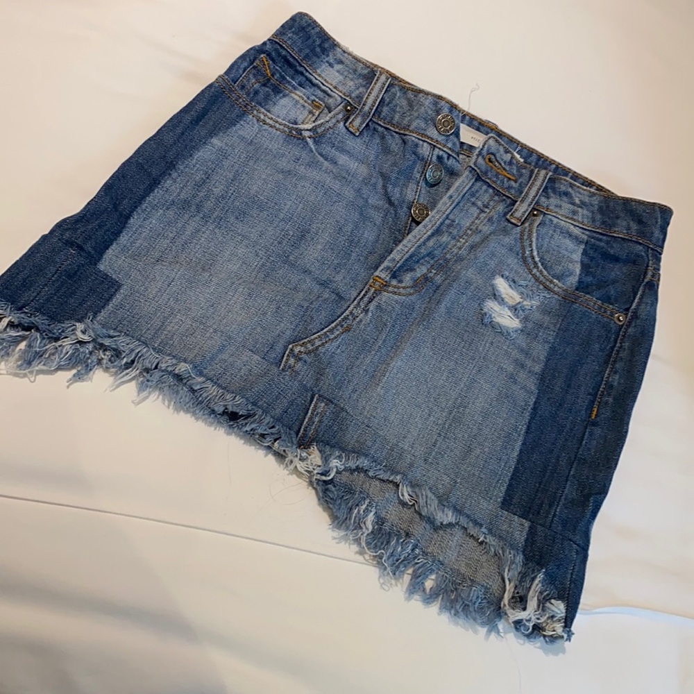 Cut off Denim Skirt